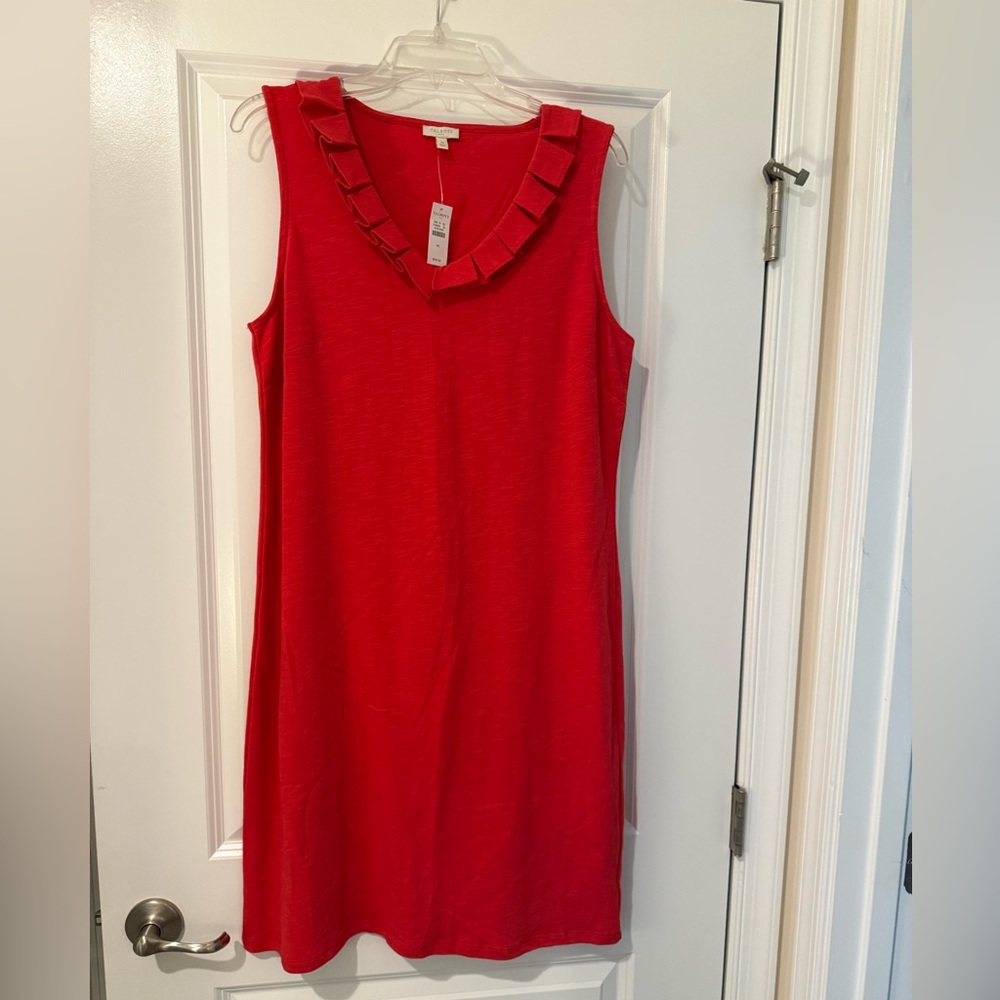 Talbots Vibrant coral dress